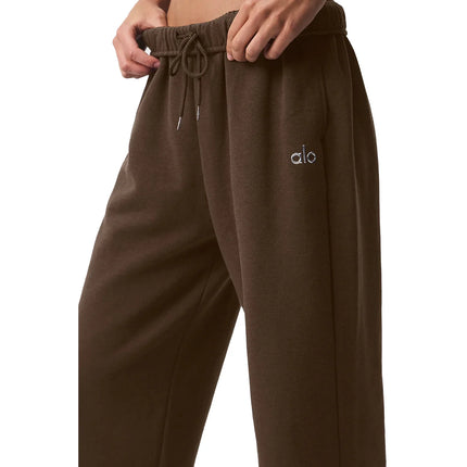 alo Women's Accolade Straight Leg Sweatpant Espresso