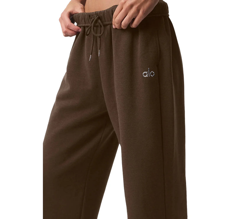alo Women's Accolade Straight Leg Sweatpant Espresso