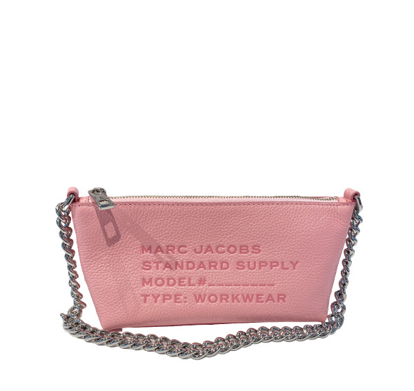 Marc Jacobs Women's Standard Supply Leather Pouchette Shoulder Bag Bubblegum