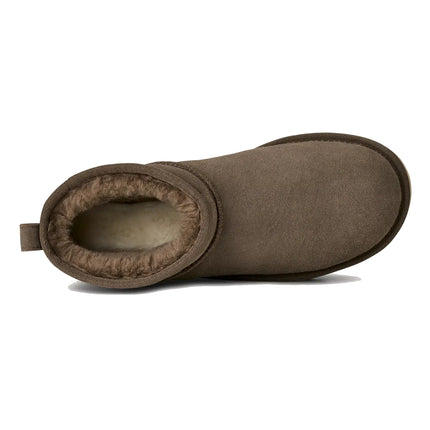 UGG Classic Ultra Mini Platform kadın botu, koyu yeşil (dried oregano) süet