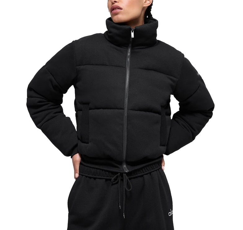 alo Women's Sweatshirt Puffer Black