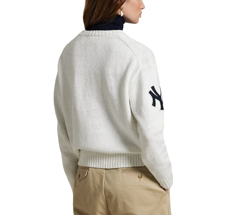 Polo Ralph Lauren Women's Polo Ralph Lauren Yankees Sweater Deckwash White