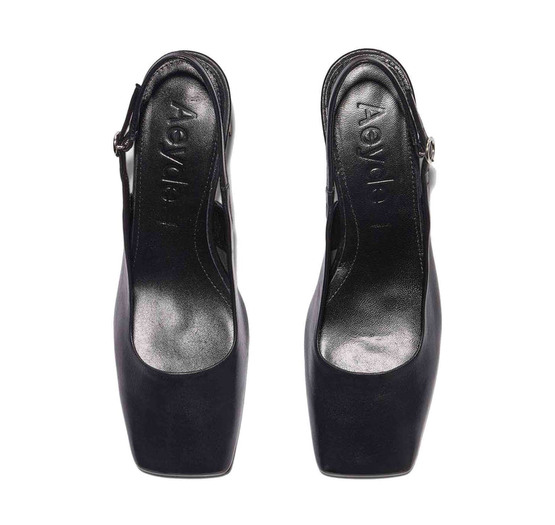 AEYDE Women's Liza Slingback Pumps Black
