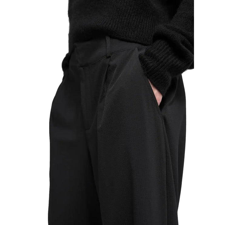 alo Women's High-Waist Dreamscape Trouser (Short) Black