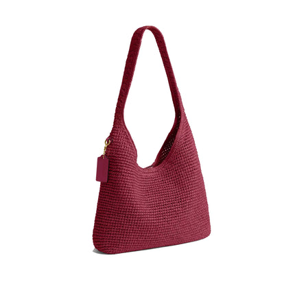 Coach Women's Brooklyn Shoulder Bag 28 Brass/Dark Fuchsia