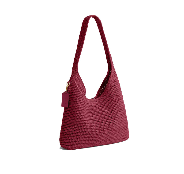 Coach Women's Brooklyn Shoulder Bag 28 Brass/Dark Fuchsia