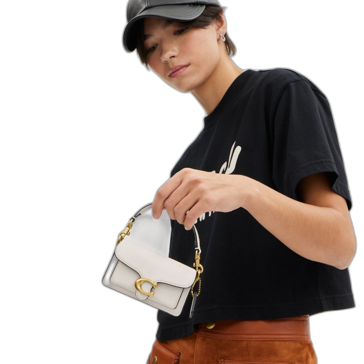 Coach Women's Tabby Bag 12 Brass/Chalk