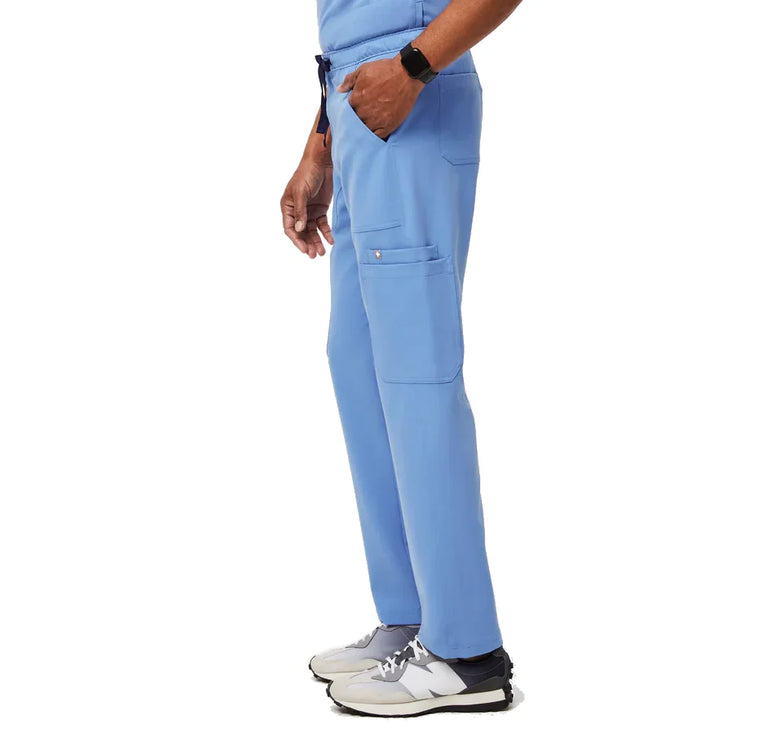 FIGS Men's Cairo Cargo Scrub Pants Ceil Blue