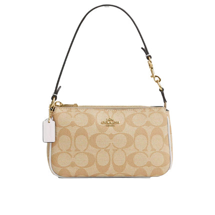 Coach Women's Nolita 19 In Signature Canvas Gold/Light Khaki Chalk