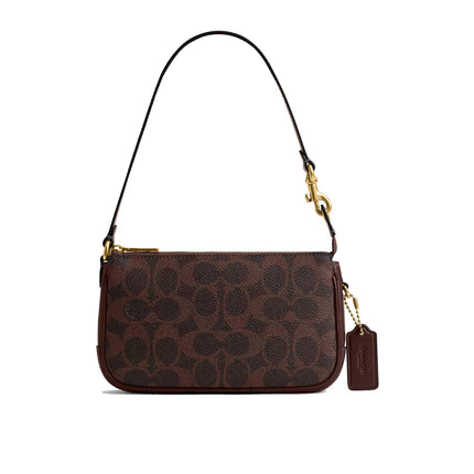 Coach Women's Plaza Bag 18 In Signature Canvas Brass/Maple