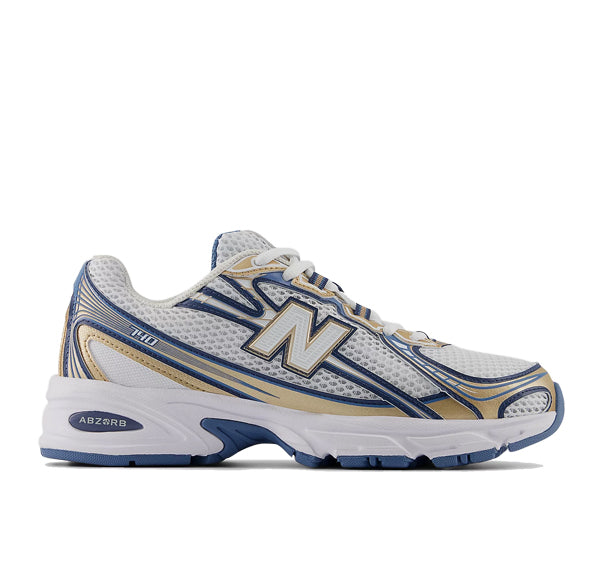 New Balance 740 Heron Blue with Vintage Indigo and Gold Metallic U740HB2