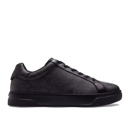 Coach Men's High Line Sneaker In Signature Canvas Graphite/Black