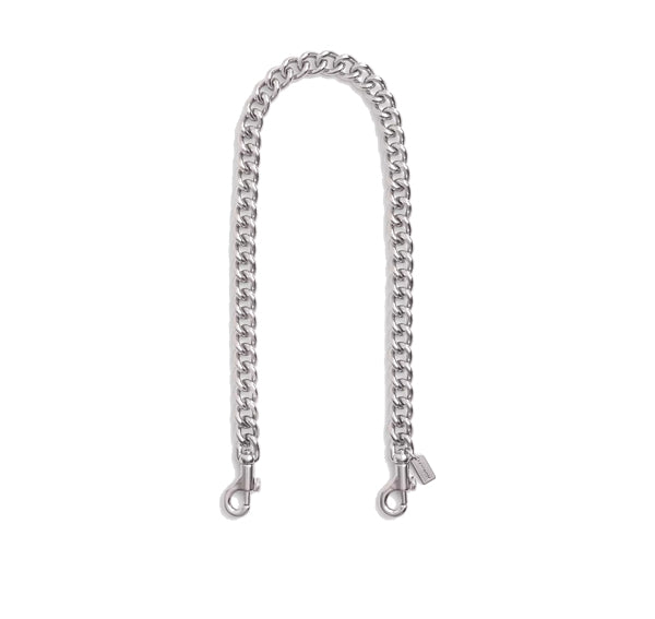 Coach Women's Short Chunky Curb Chain Strap Silver