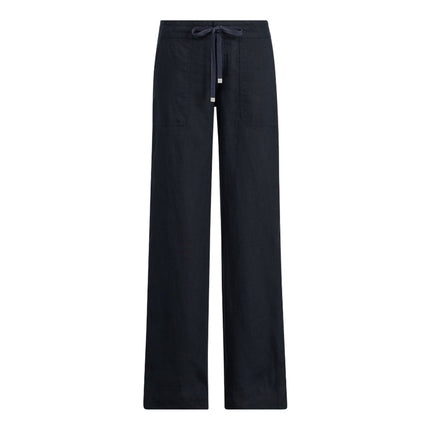 Polo Ralph Lauren Women's Linen Wide-Leg Pant Lauren Navy