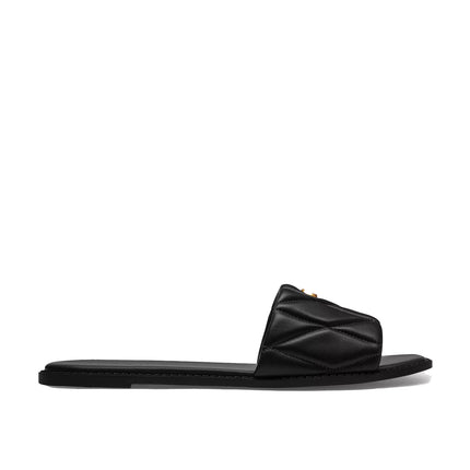 Coach Women's Holly Sandal With Quilting Black