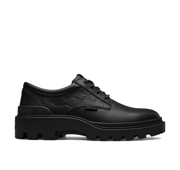 Coach Men's Cameron Derby In Signature Leather Black