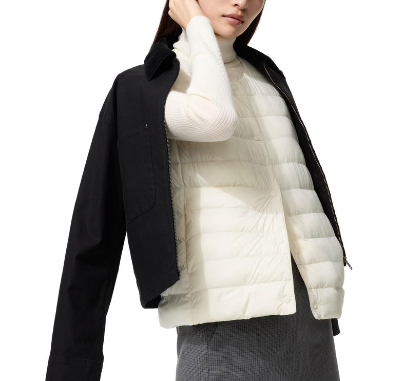 Uniqlo Women's Pufftech Compact Vest 01 Off White