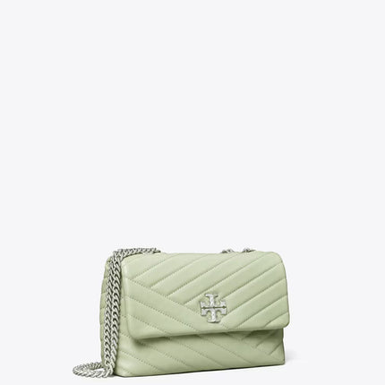 Tory Burch Women's Small Kira Chevron Convertible Shoulder Bag Pine Frost