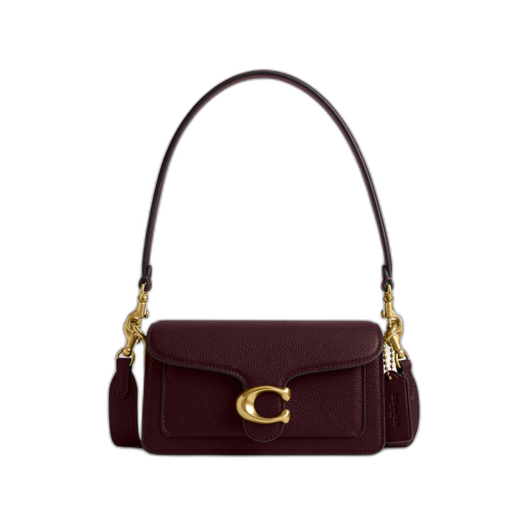 Coach Women's Tabby Shoulder Bag 20 Brass/Merlot
