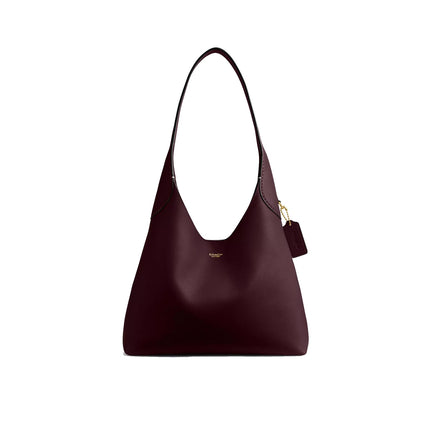 Coach Women's Brooklyn Shoulder Bag 28 Brass/Merlot
