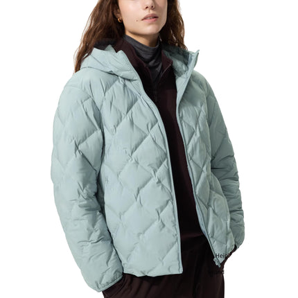 Uniqlo Women's PUFFTECH Parka 60 Light Blue