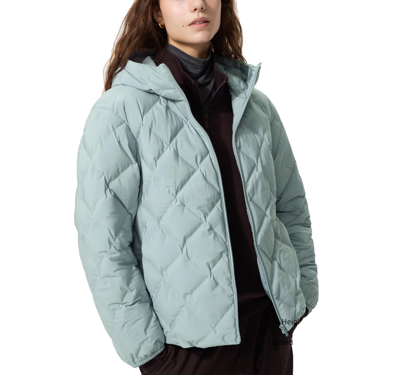 Uniqlo Women's PUFFTECH Parka 60 Light Blue