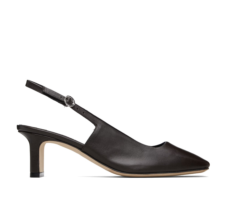 AEYDE Women's Liza Slingback Pumps Moka Nappa