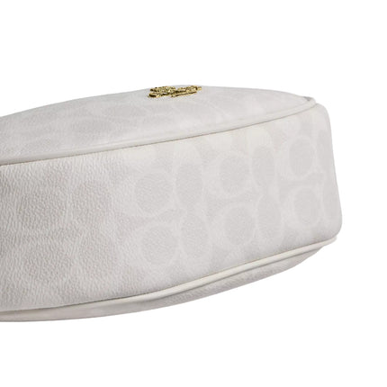 Coach Women's Emily Shoulder Bag In Signature Canvas Gold/White/Chalk