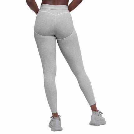 alo Women's 7/8 High-Waist Alosoft Heart Throb Legging Athletic Heather Grey/White