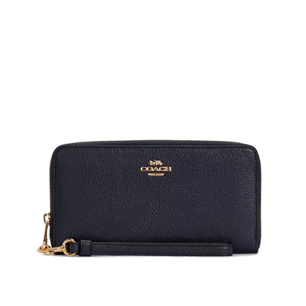 Coach Women's Long Zip Around Wallet Gold/Midnight