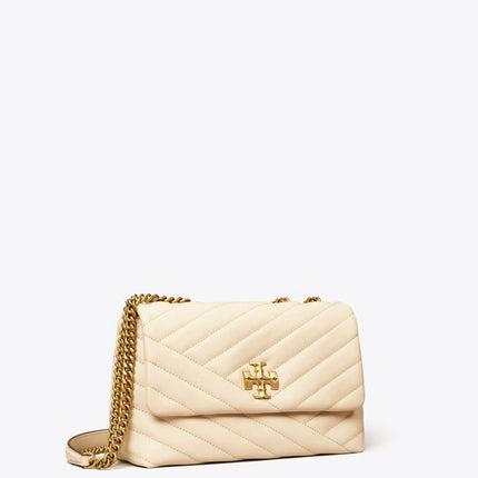 Tory Burch Women's Small Kira Chevron Convertible Shoulder Bag New Cream
