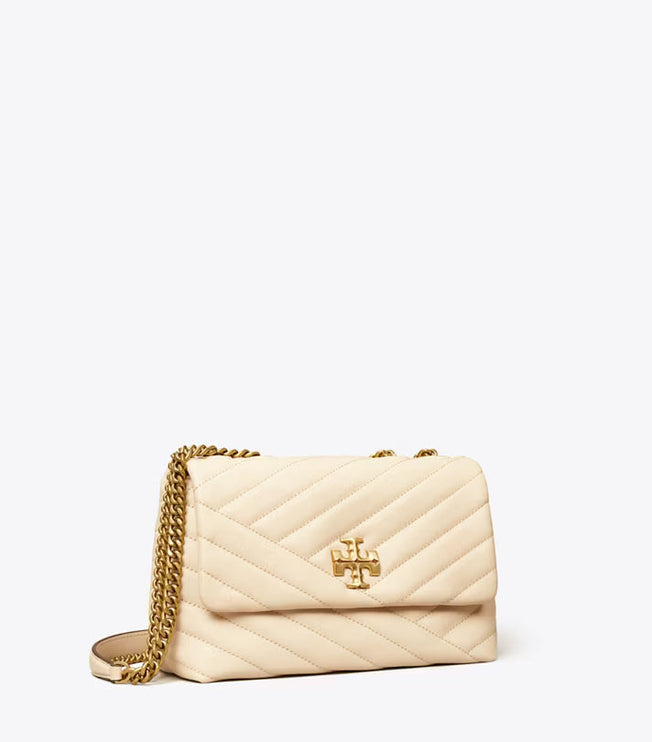 Tory Burch Women's Small Kira Chevron Convertible Shoulder Bag New Cream
