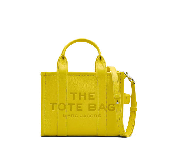 Marc Jacobs Women's The Leather Small Tote Bag Daisy Yellow