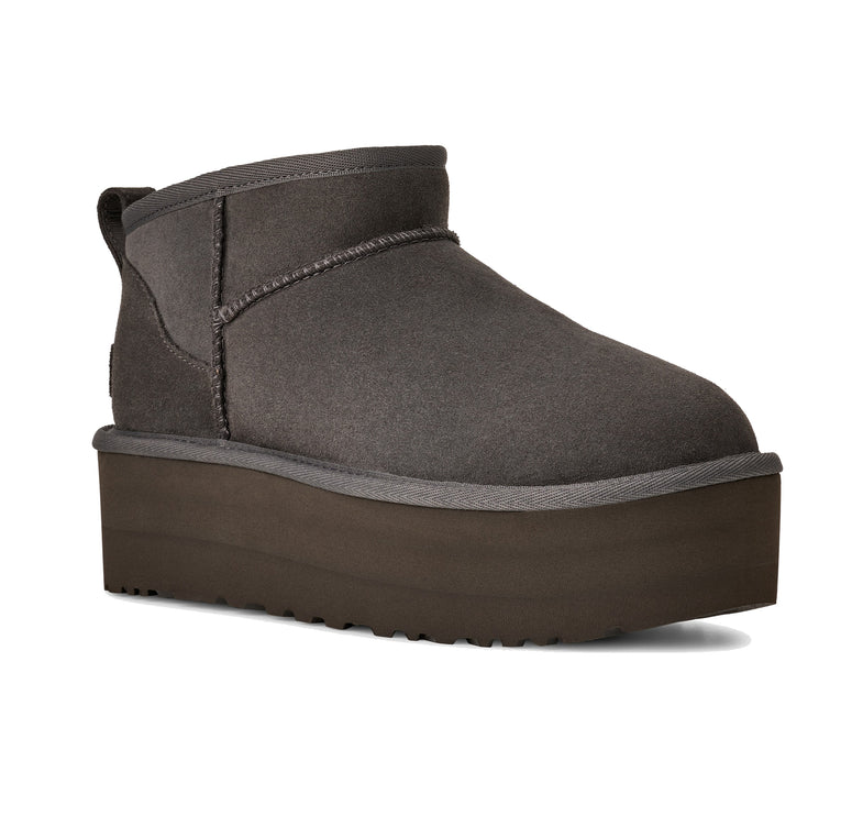 UGG Women's Classic Ultra Mini Platform Charcoal Grey