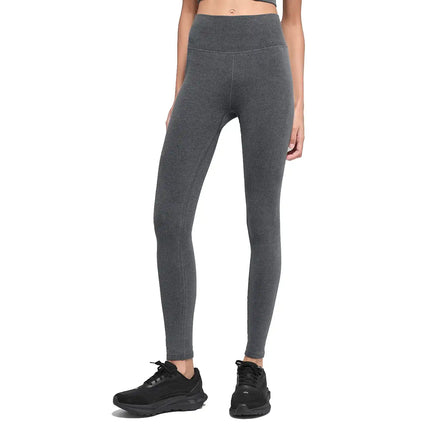 alo Women's Seamless High-Waist Two Tone Rib Legging Dark Misty Grey Heather