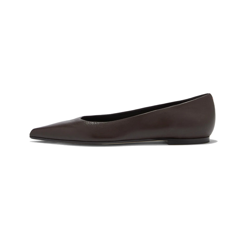 AEYDE Women's Cassy Pointed Toe Flats Moka Nappa