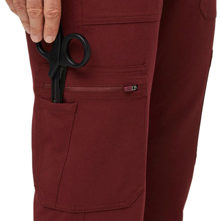 FIGS Men's Cairo Cargo Scrub Pants Burgundy
