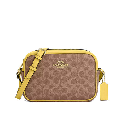 Coach Women's Jamie Camera Bag In Signature Canvas Gold/Tan/Yellow