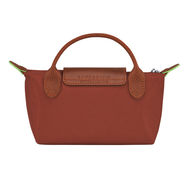 Longchamp Women's Le Pliage Green Pouch With Handle Chestnut