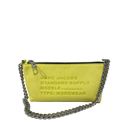 Marc Jacobs Women's Standard Supply Leather Pouchette Shoulder Bag Limoncello