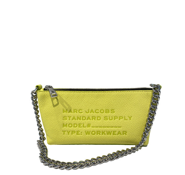 Marc Jacobs Women's Standard Supply Leather Pouchette Shoulder Bag Limoncello