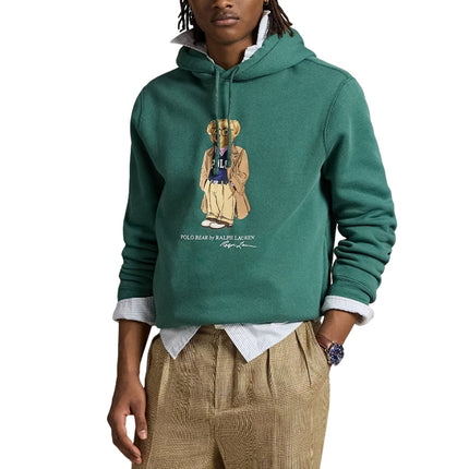 Polo Ralph Lauren Men's Polo Bear Fleece Hoodie Washed Forrest