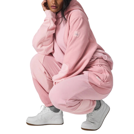 alo Women's Make Waves Hoodie Sunset Pink Tonal