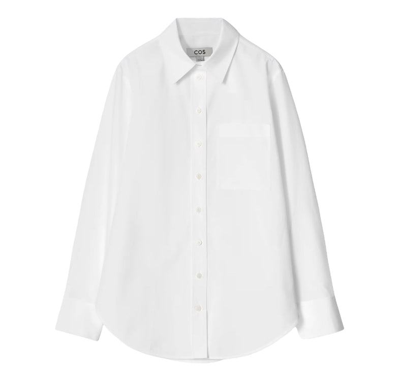 COS Women's Tailored Pima Cotton Shirt White