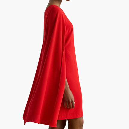 Polo Ralph Lauren Women's Cape Georgette Cocktail Dress Cruise Red