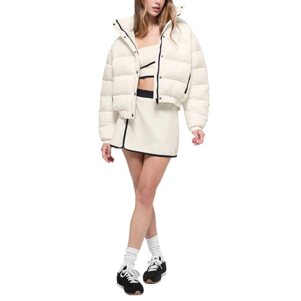 alo Women's Aspen Love Puffer Jacket Ivory