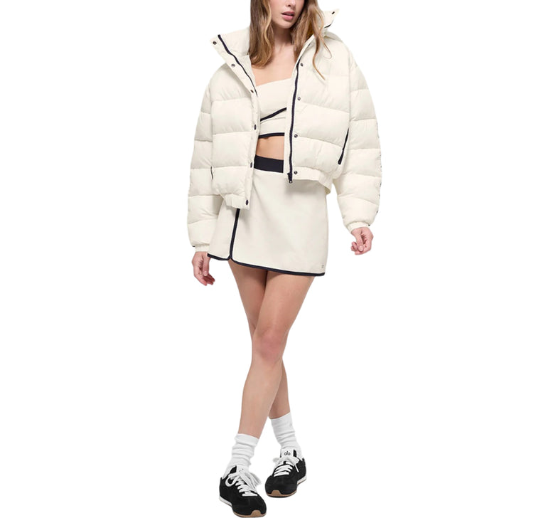 alo Women's Aspen Love Puffer Jacket Ivory
