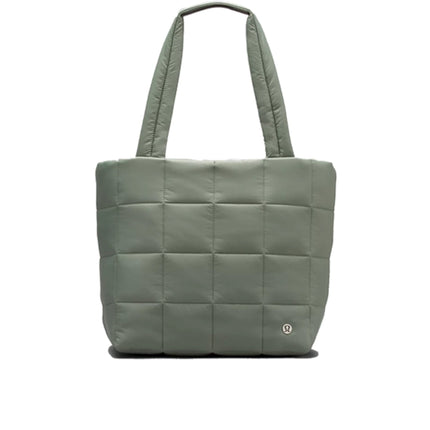 lululemon Women's Quilted Grid Tote Bag 12L Grey Eucalyptus