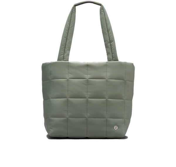 lululemon Women's Quilted Grid Tote Bag 12L Grey Eucalyptus