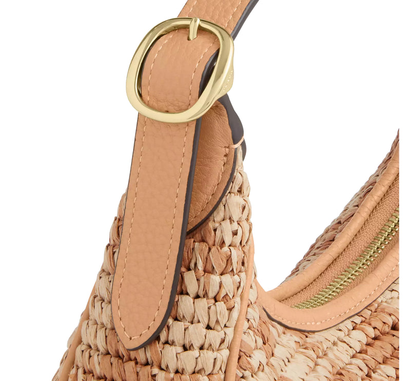 Coach Women's Emily Shoulder Bag With Gingham Print Gold/Tan